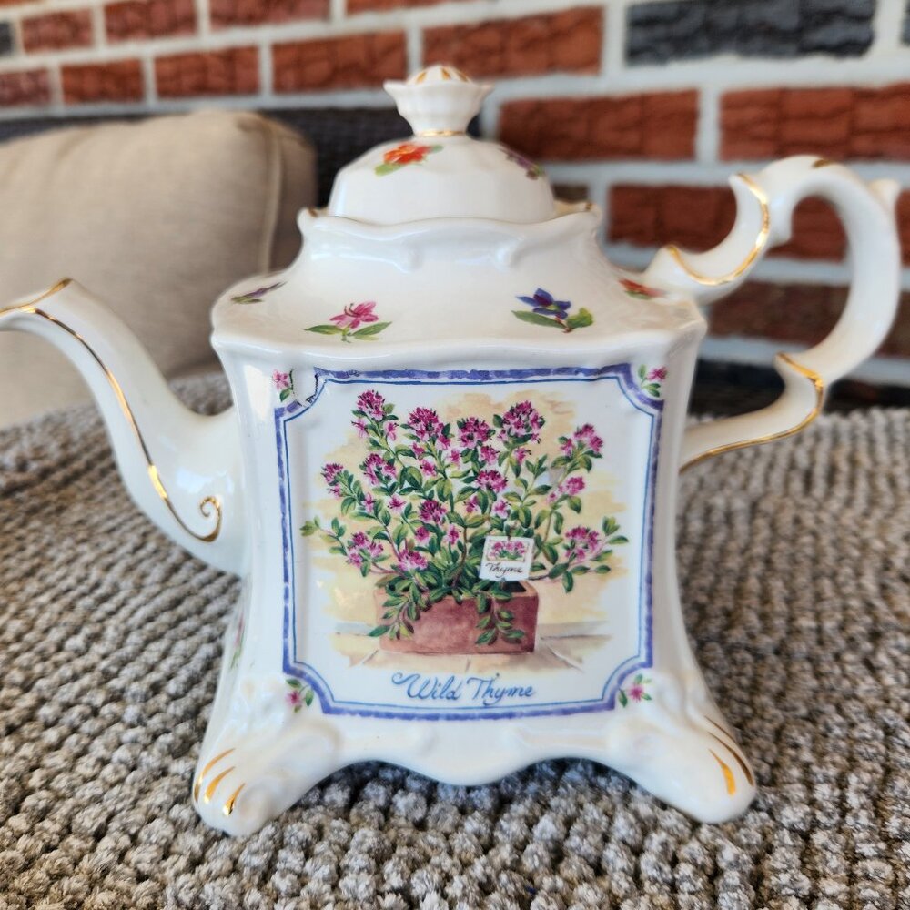 Rare English Herb pattern Teapot